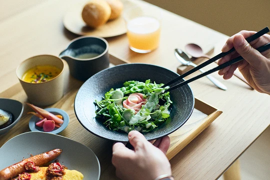 朝食の写真